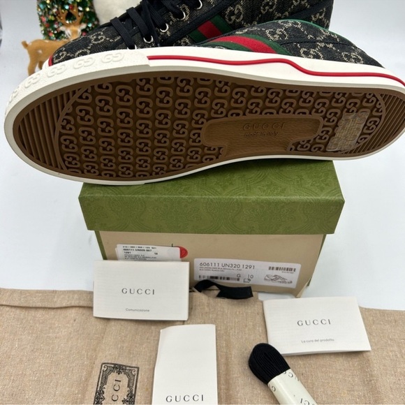 Men’s Gucci 1977 tennis low top sneakers size 10 made in Italy - Picture 4 of 9
